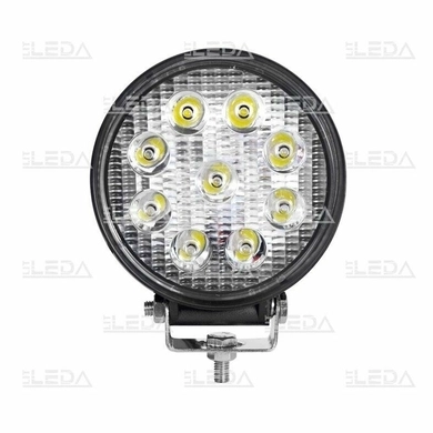 Фара рабочая, LED 24W (12/24В) круглая (8x3W/узкий луч 30°) (LITLEDA)