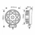 Фара рабочая, LED 27W (12/24В) круглая (9x3W/широкий луч 60°) (LITLEDA)