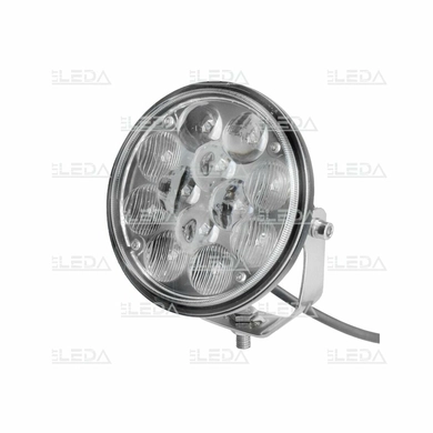 Фара рабочая, LED 36W (12/24В) круглая (12x3W/гибридный луч) (2 функции) (LITLEDA)