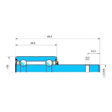 Подшипник-валик прикат. колеса (AA35741/GA2022/AA21015/128558C91/F04100040R), JD, Kinze