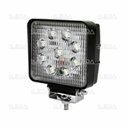 Фара рабочая, LED 27W (12/24В) квадратная (9x3W/узкий луч 30°) (LITLEDA)