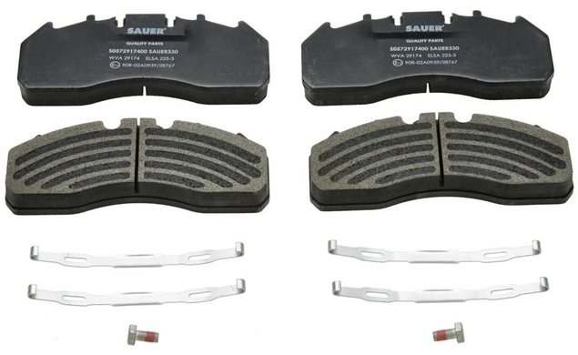 Колодка тормозная WVA 29174, 29204, 29218, 29226, 29273, 29187 (для Elsa 225-3 - 22,5") (SAUER)