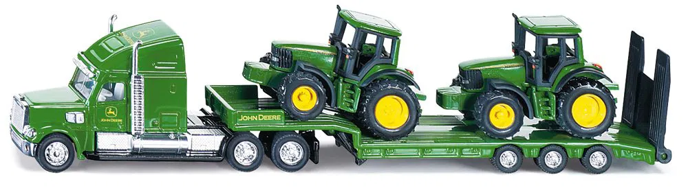 Модель америк. автомобіля з 2 тракторами John Deere M1:87 (SIKU)