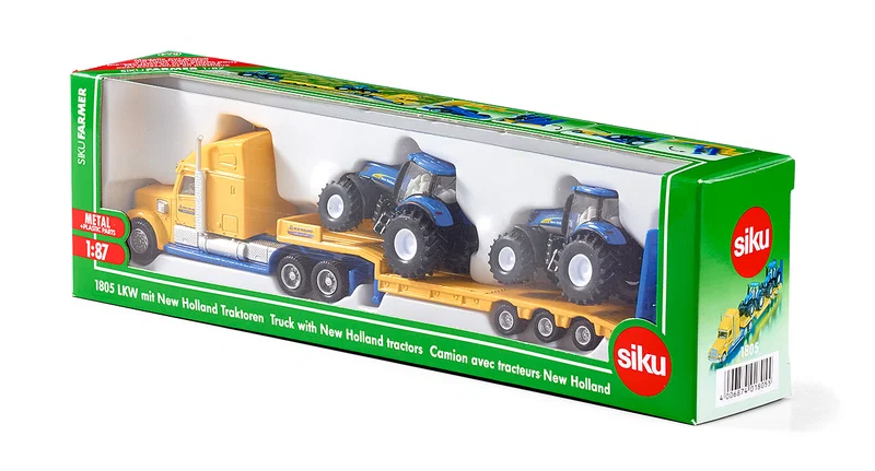 Модель вантажний автомобіль з 2 тракторами New Holland M1:87 (SIKU)